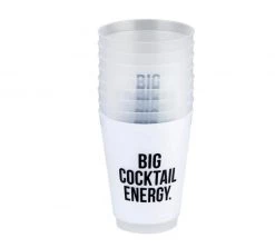 Santa Barbara Design Studio By Creative Brands Big Cocktail Energy Frosted Cup - 8pk