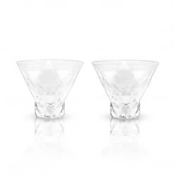 Viski Gem Crystal Martini Glasses