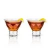 Viski Gem Crystal Martini Glasses