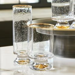 Santa Barbara Design Studio By Creative Brands Gold Rimmed Old Fashioned Glass - Set Of 2