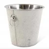 K & K Interiors Gray Hide Wine Bucket