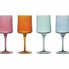 Creativeco-op Multi Color Wine Glass Set Of 4 New Arrivals