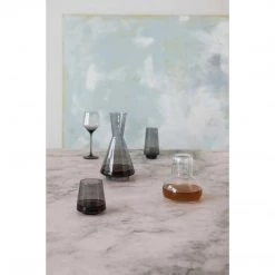 Bloomingville Smoke Grey Stemless Wine Glass New Arrivals