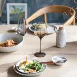 Creativeco-op New Arrivals Smoke Grey Wine Glass (In-Store Only)