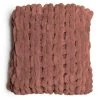 American Heritage Textiles Rust Chenille Chunky Knit Throw