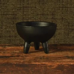 Homart Footed Taper Candle & Incense Holder In Black New Arrivals