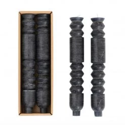 Creativeco-op Slate Totem Taper Candles - Set Of 2