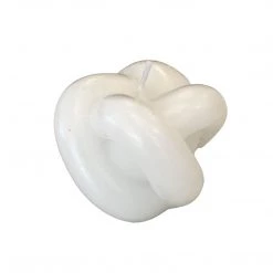 Pavot Blue Interiors Home Decor White Knot Candle