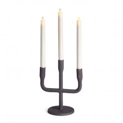 Napa Home & Garden Black 3-Taper Candelabra