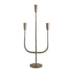 Creativeco-op Hand-Forged Antique Brass Candelabra New Arrivals