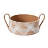Accent Decor New Arrivals Brush Stroke Terracotta Bowl With Handles