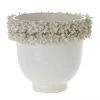Accent Decor Gardenia White Ceramic Pot