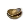 Creativeco-op Mini Gold Metal Bowl Set