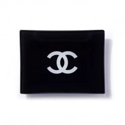 Toss Designs Black & White Designer Trinket Tray Home Decor