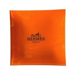 Toss Designs Home Decor Orange Designer Square Curved Tray