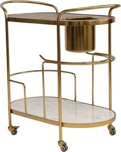 Creativeco-op 2-Tier Bar Cart On Casters With Ice Bucket New Arrivals 10 Creativeco-op 2-Tier Bar Cart On Casters With Ice Bucket New Arrivals