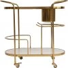 Creativeco-op 2-Tier Bar Cart On Casters With Ice Bucket New Arrivals