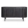 Revelation Furniture Fluted Cabinet In Black