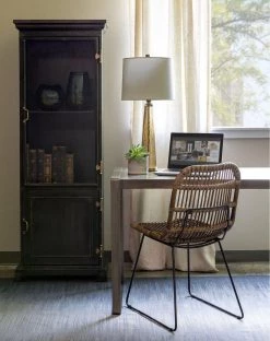 Park Hill Collection Oliver Black Metal Narrow Cabinet