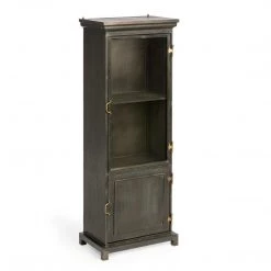 Park Hill Collection Oliver Black Metal Narrow Cabinet