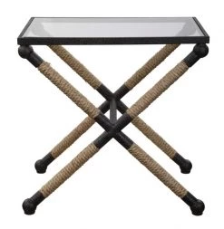 Uttermost Wrapped Iron Accent Table Furniture