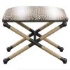 Uttermost Furniture Wrapped Iron Fawn X-Bench