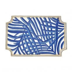Jaye's Studio Home Decor Blue Palm Jaye Tray