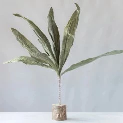 Creativeco-op Botanist Green Faux Leaf Stem
