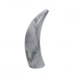 Sagebrook Home Grey Marble Horn Home Decor