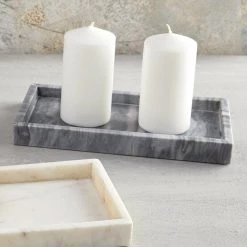 Santa Barbara Design Studio By Creative Brands Grey Rectangle Marble Tray