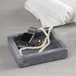 Santa Barbara Design Studio By Creative Brands Home Decor Grey Square Marble Tray
