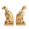8 Oak Lane Leopard Brass Bookends Home Decor