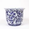 8 Oak Lane Small Blue Chinoiserie Planter