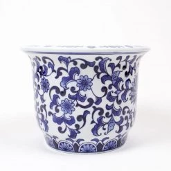 8 Oak Lane Small Blue Chinoiserie Planter