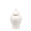 8 Oak Lane Home Decor Small White Ginger Jar