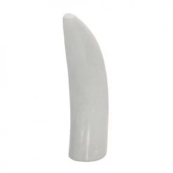 Sagebrook Home Home Decor White Marble Horn