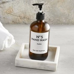 Santa Barbara Design Studio By Creative Brands Home Decor White Square Marble Tray