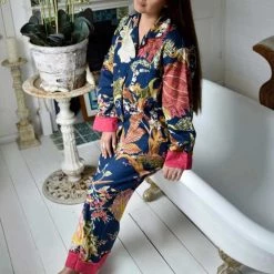 Powell Craft New Arrivals Blue Blossoms PJ Set