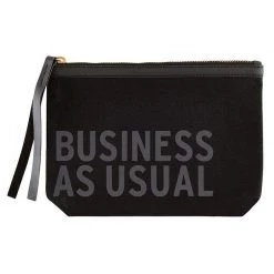 Santa Barbara Design Studio By Creative Brands Business As Usual Black Canvas Pouch New Arrivals