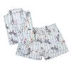 8 Oak Lane Champagne Zebras Shorts PJ Set Lifestyle