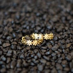 KARINE SULTAN Daisy Flower Hoop Earrings New Arrivals