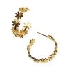 KARINE SULTAN Daisy Flower Hoop Earrings New Arrivals