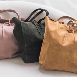 CobbleStone Living Florence Suede Tote