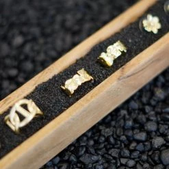 KARINE SULTAN Gold Abstract Textured Ring New Arrivals