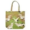 Two's Company Green Heron Canvas Tote