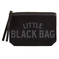 Santa Barbara Design Studio By Creative Brands Little Black Bag Black Canvas Pouch