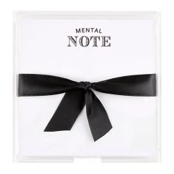 Santa Barbara Design Studio By Creative Brands Square Notepaper In Acrylic Tray - Mental Note