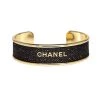 Fornash New Arrivals Upcycled Designer Ribbon Bracelet - Black Chanel