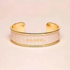 Fornash Upcycled Designer Ribbon Bracelet - Chanel