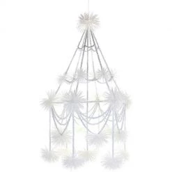 Cody Foster New Arrivals Beaded Pajaki Chandelier In White